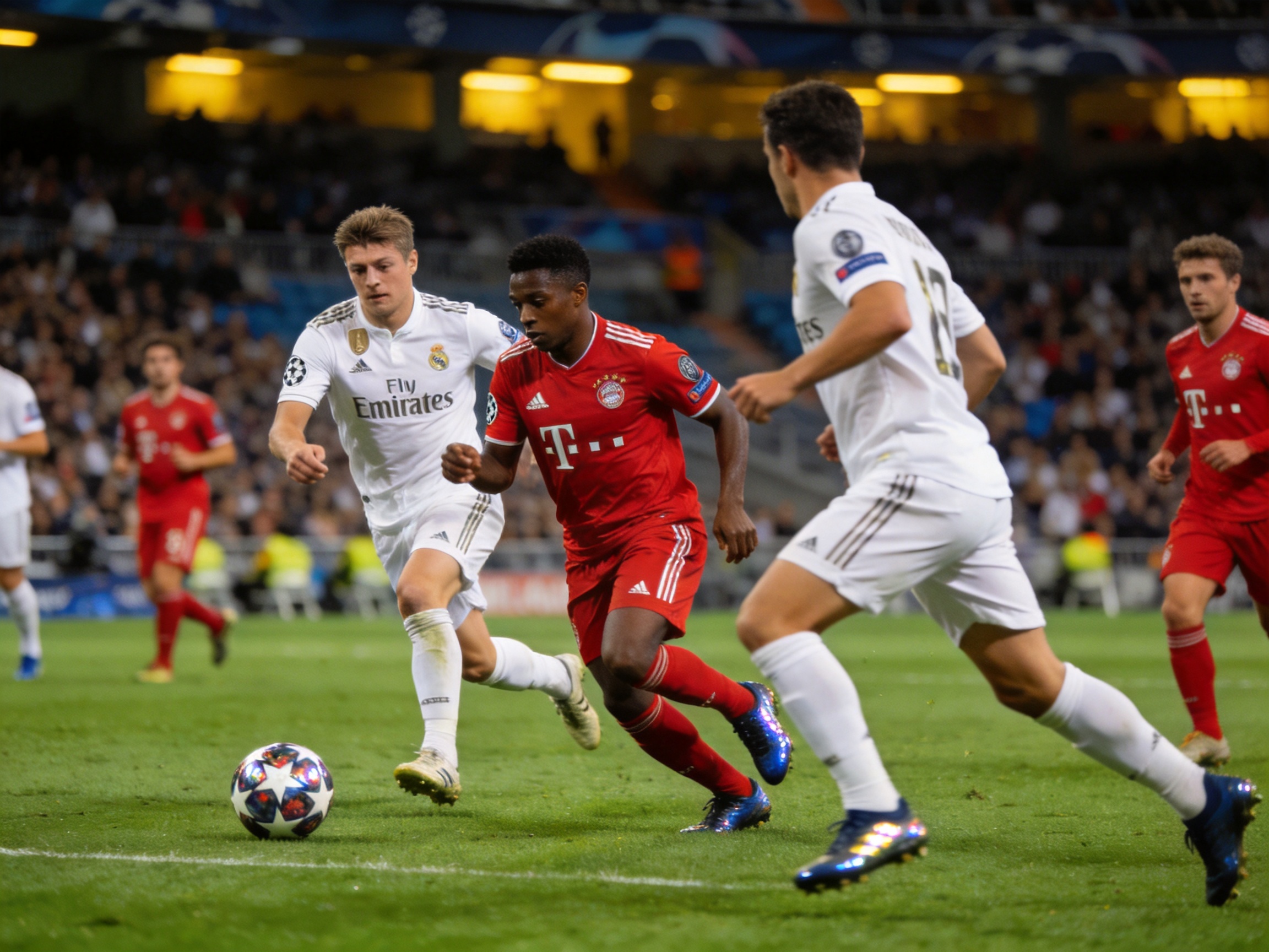 欧冠四分之一决赛皇马对拜仁精彩镜头